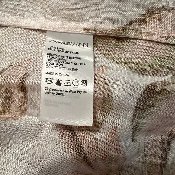 💐 Zimmermann Vacay Billow belted  floral linen maxi dress 💐 - Picture 14 of 16